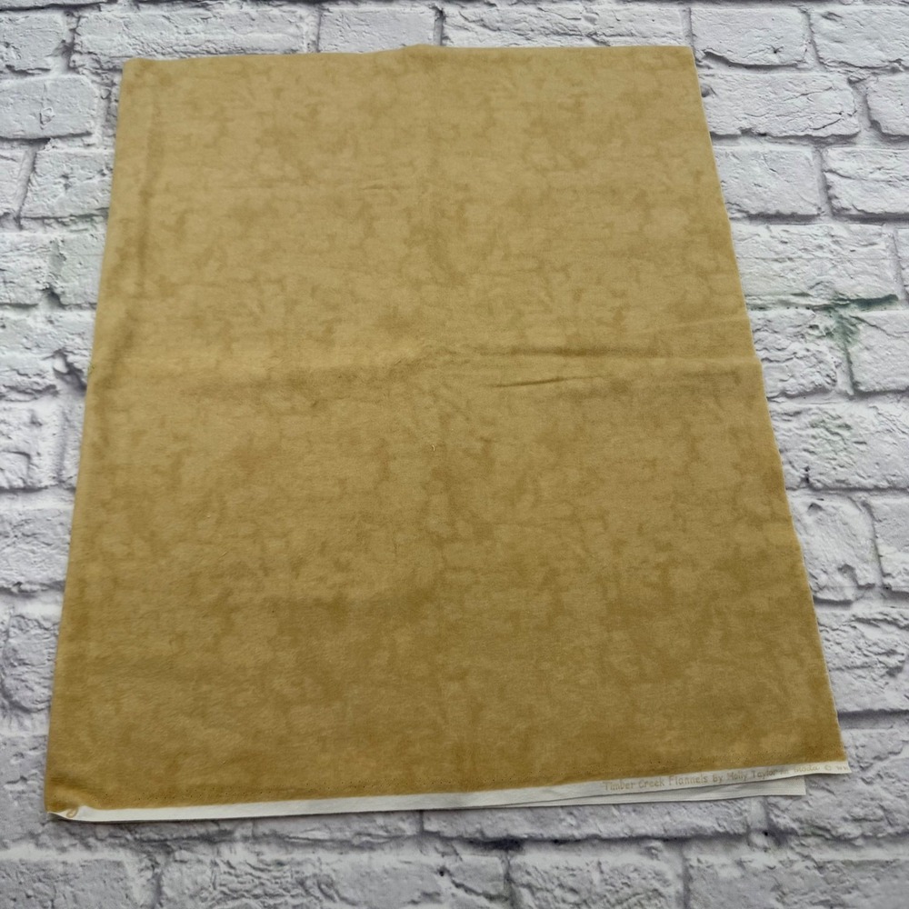 Moda Timber Creek Flannels Holly Taylor Cream Cotton Fabric 1 Yard Tonal